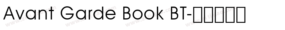 Avant Garde Book BT字体转换